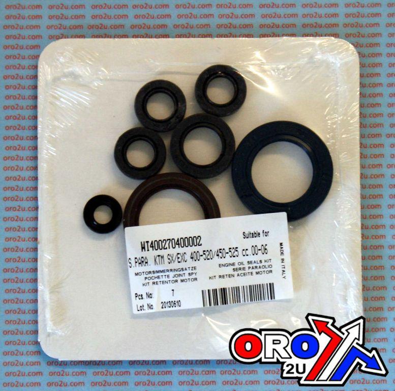 ENGINE OIL SEAL SET SX/XC/RR 400/450/520/525 00-18, ATHENA P400270400002 KTM/BETA