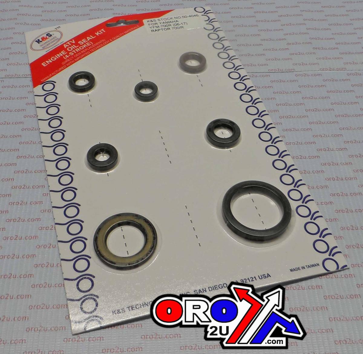 OIL SEAL SET 06-16 YFM700, K&S 50-4046 YAMAHA RAPTOR