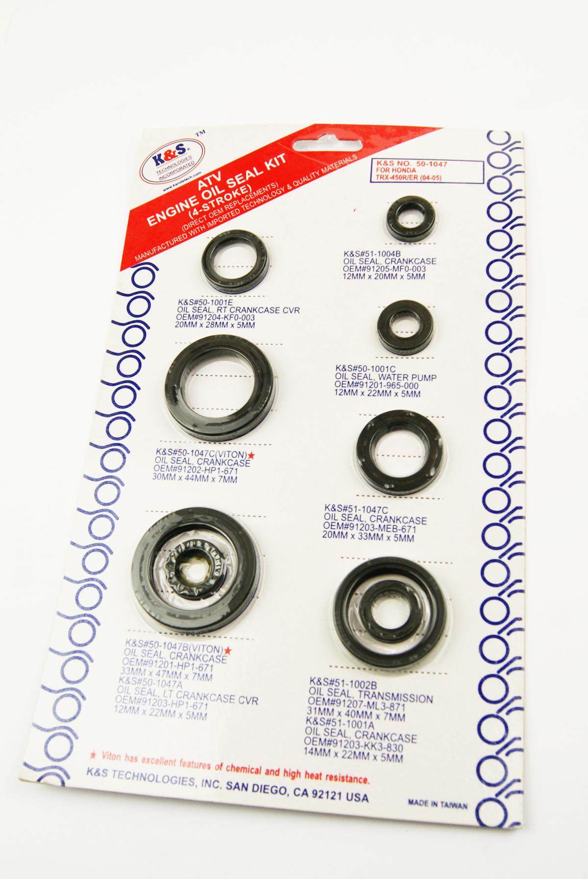 OIL SEAL SET 04-05 TRX450R KS50-1047