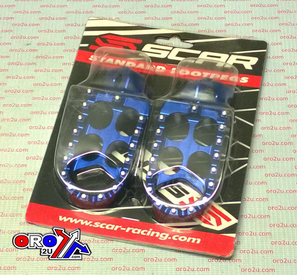 FOOT PEGS SCAR BLUE YAM, 48 ALUMINIUM BILLET S1211B