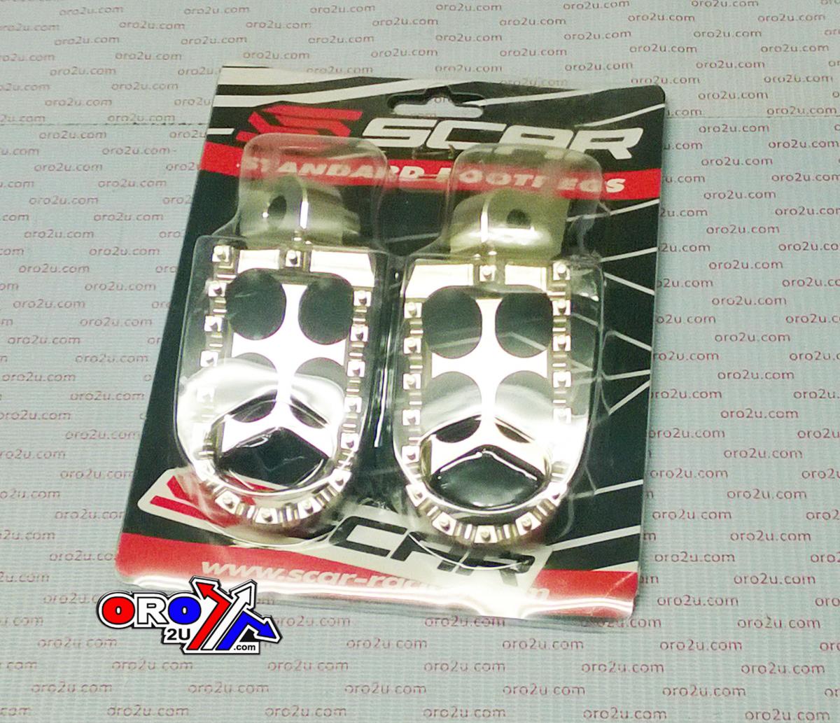 FOOT PEGS SCAR GREY YAM, 48 ALUMINIUM BILLET S1211, [Colour Grey Titanium]