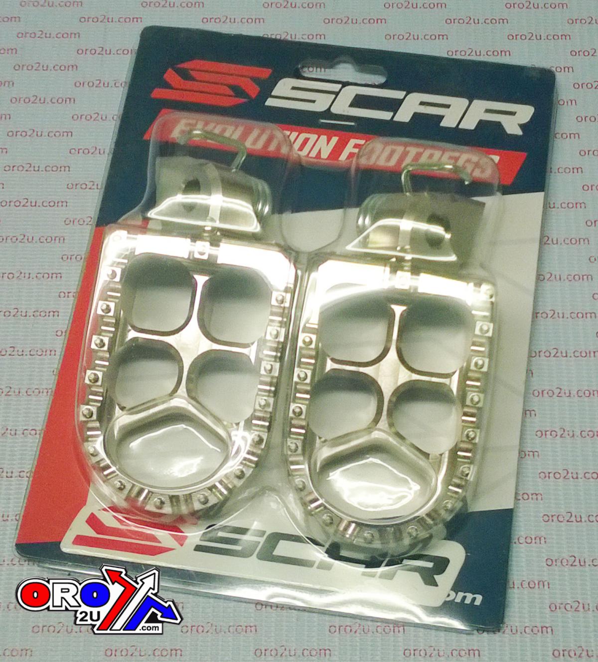 FOOT PEGS SCAR GREY KTM, 57 ALUMINIUM BILLET S5510T, [Colour Grey Titanium]
