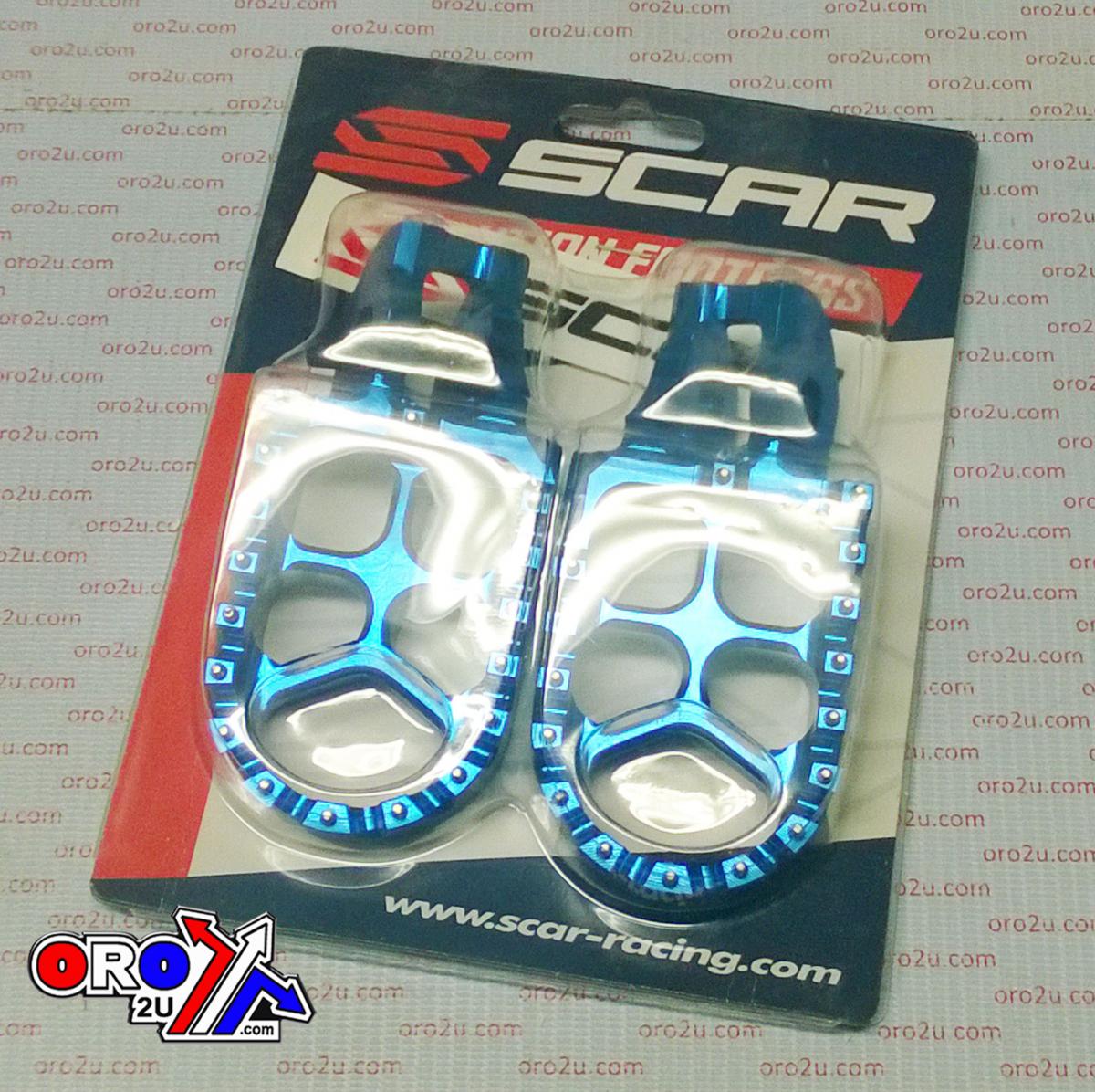 FOOT PEGS SCAR BLUE KTM, 57 ALUMINIUM BILLET S5511B