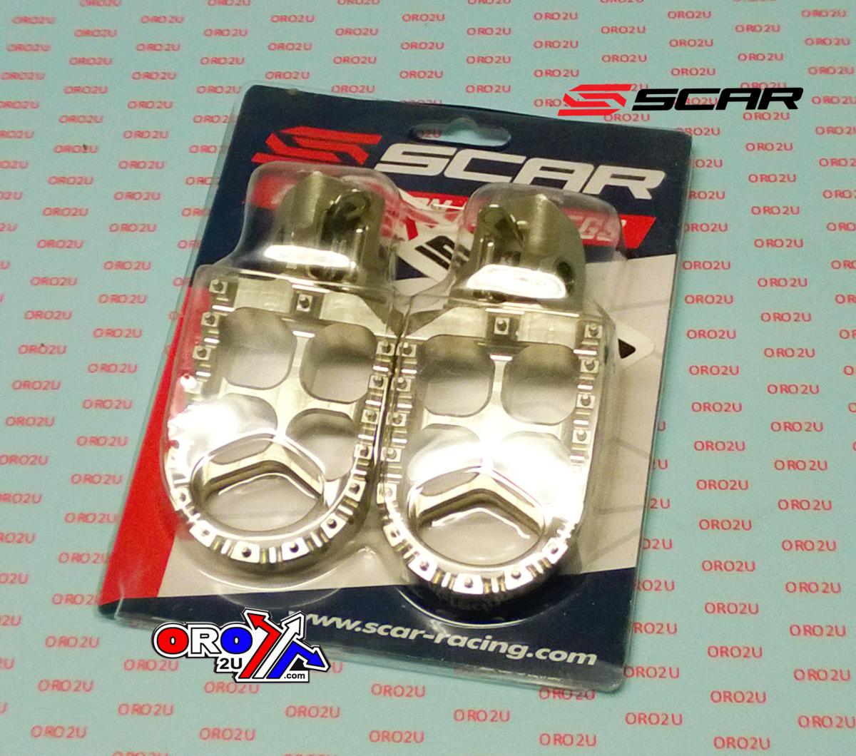 FOOT PEGS SCAR GREY KTM, 57 ALUMINIUM BILLET S5511T, [Colour GREY Titanium]