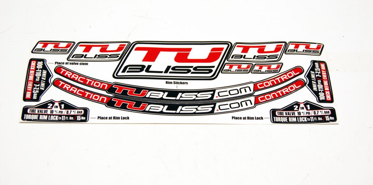 TUBLISS REP. RIM STICKER, 999-TUBRIMSTICKER, REPLACEMENT, PINCH PUNCTURE PROOF