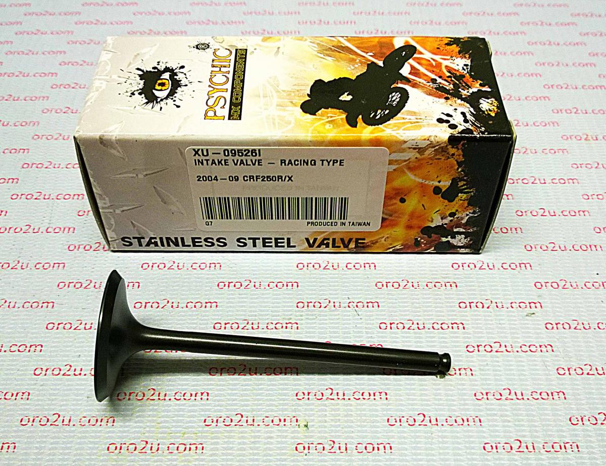 VALVE INTAKE CRF250 04-09, PSYCHIC XU-09526I, STAINLESS, 14711-KRN-670