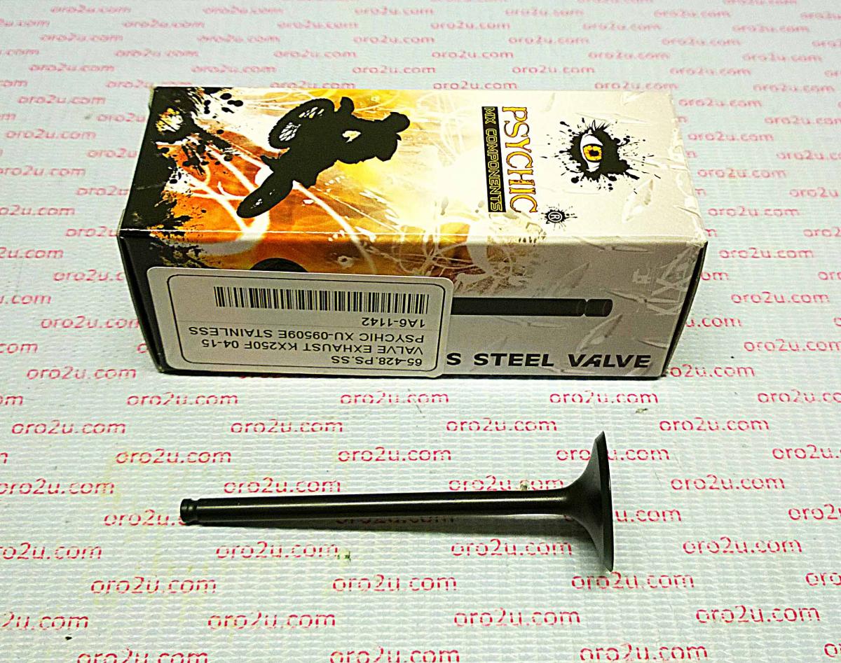 VALVE EXHAUST KX250F 04-16, PSYCHIC XU-09509E 12005-0002