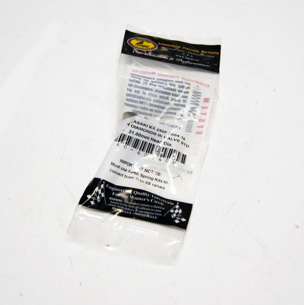 VALVE INTAKE WHITE DIAMOND KX250F 04-16, 40-40140H, 12004-0002, KXF250