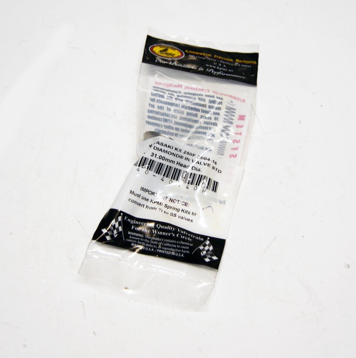 VALVE INTAKE WHITE DIAMOND KX250F 04-16, 40-40140H, 12004-0002, KXF250