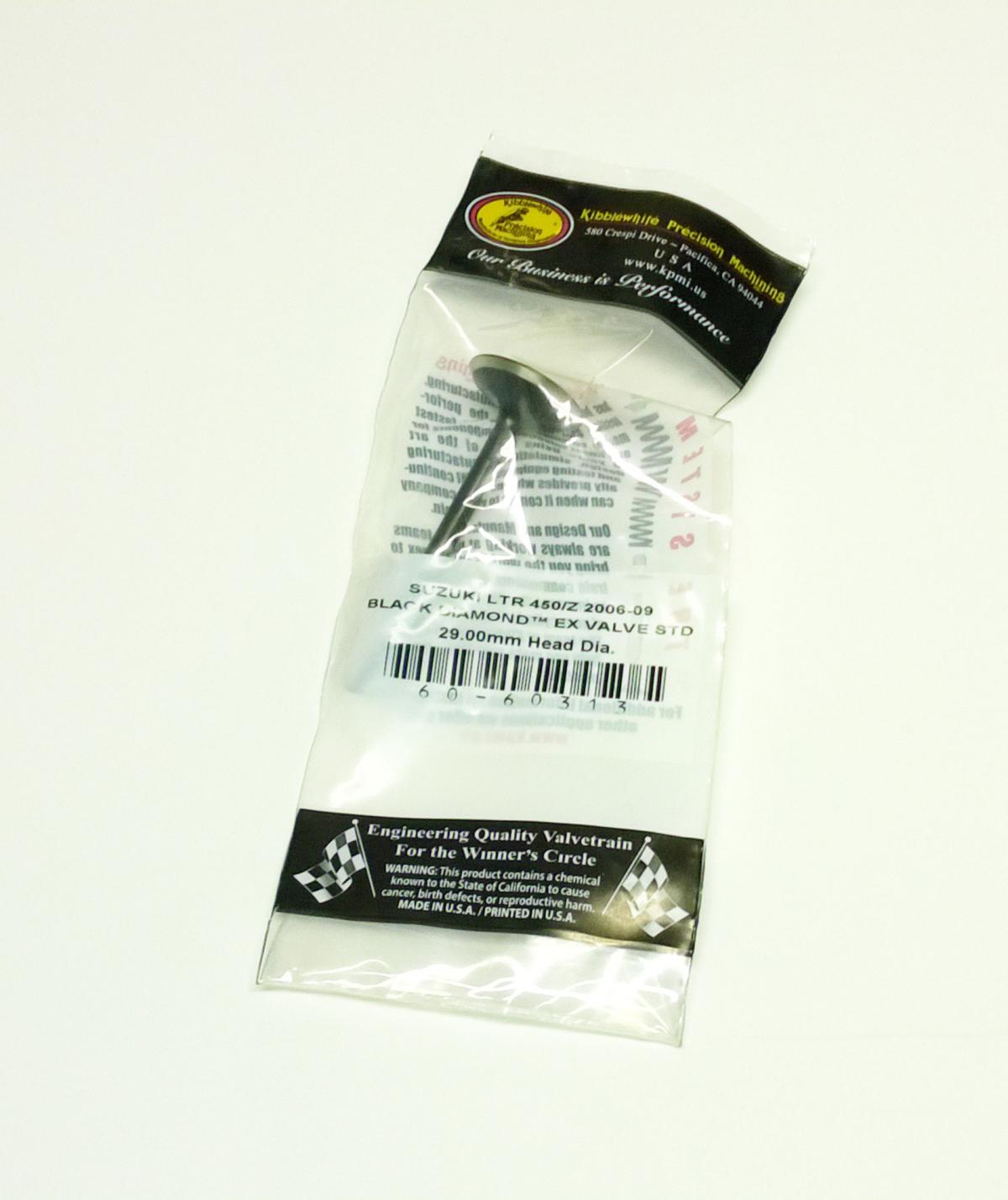 VALVE EXHAUST 12912-45G11, LT-R450 KIBBLEWHITE 60-60313, 12922-35G00