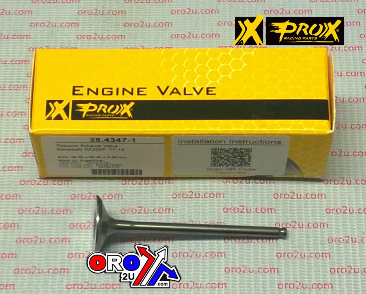 VALVE EXHAUST TITANIUM KX250F 17-18, PROX 28.4347-1, 12005-0761