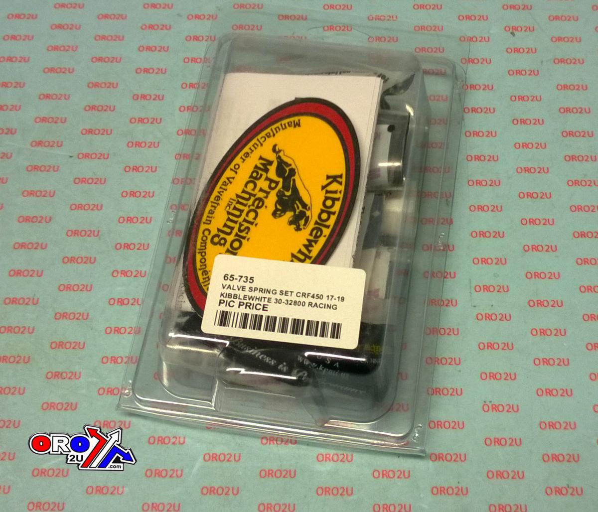 VALVE SPRING SET CRF450 17-19, KIBBLEWHITE 30-32800 RACING, LIGHTWEIGHT KIT