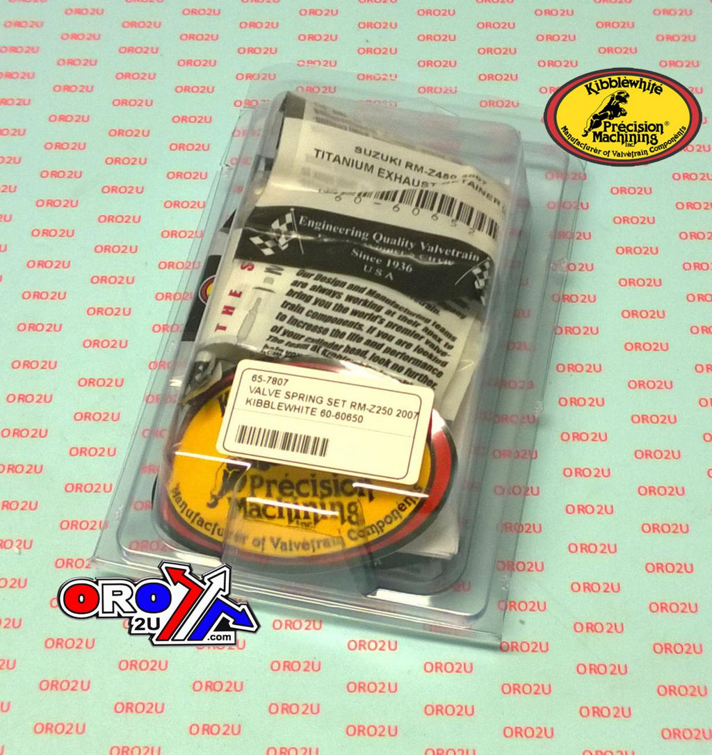 VALVE SPRING SET RM-Z250 2007, KIBBLEWHITE 60-60650