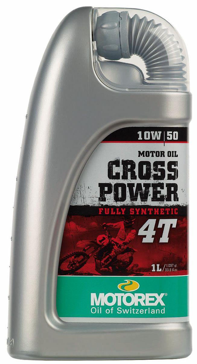 OIL CROSSPOWER 4T 10/50W 1LT, MOTOREX 7300012, BOX = 10
