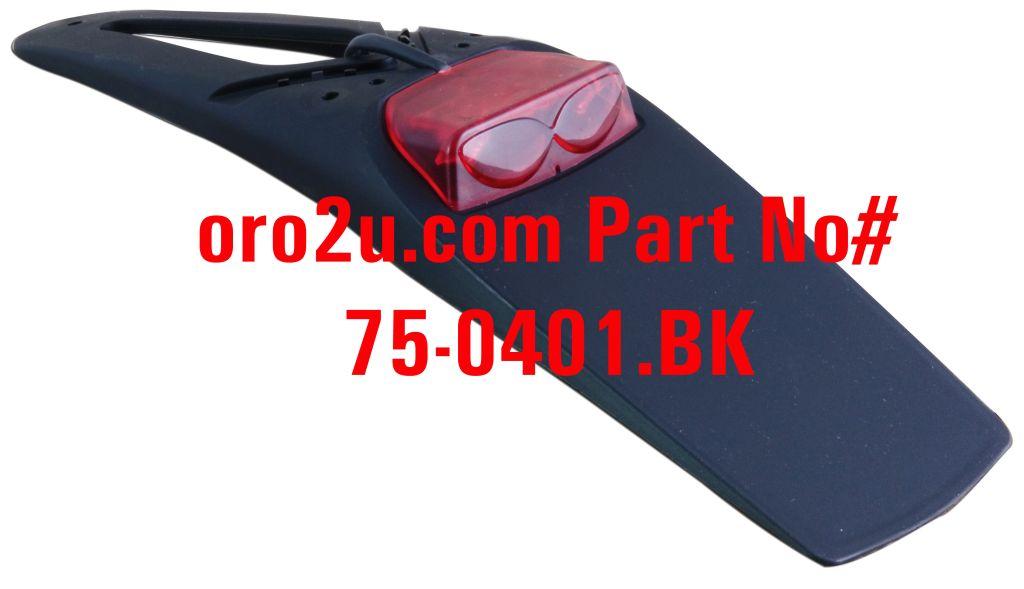 LED TAIL LIGHT BLACK, RTECH R-PTLED3NR006