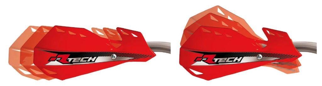 DUAL HANDGUARDS ORANGE, RTECH R-KITPMDUAR14, MX/ENDURO