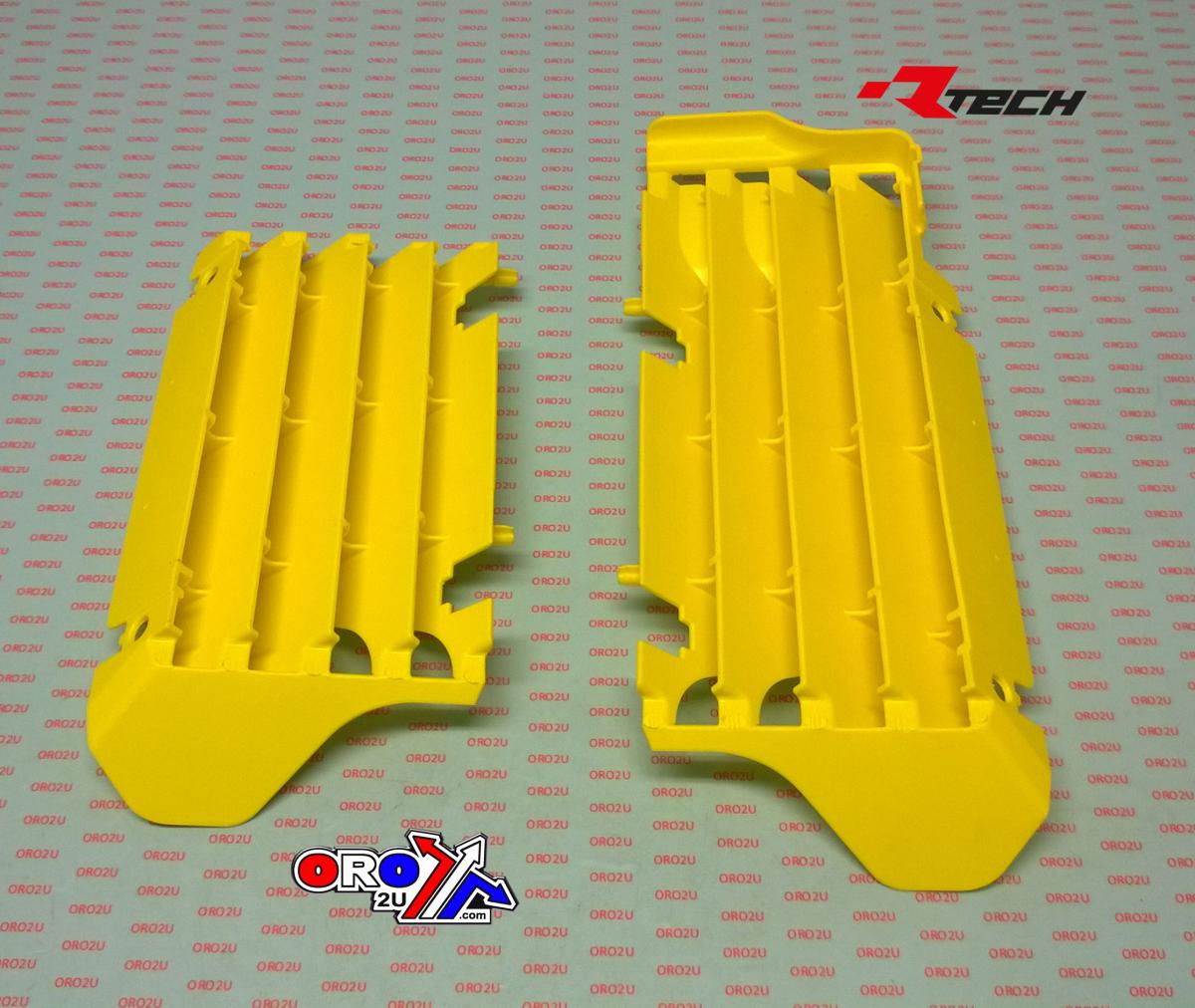 RAD LOUVERS OVERSIZE YELLOW RM-Z450 18-25, RTECH R-GRRMZGI0018