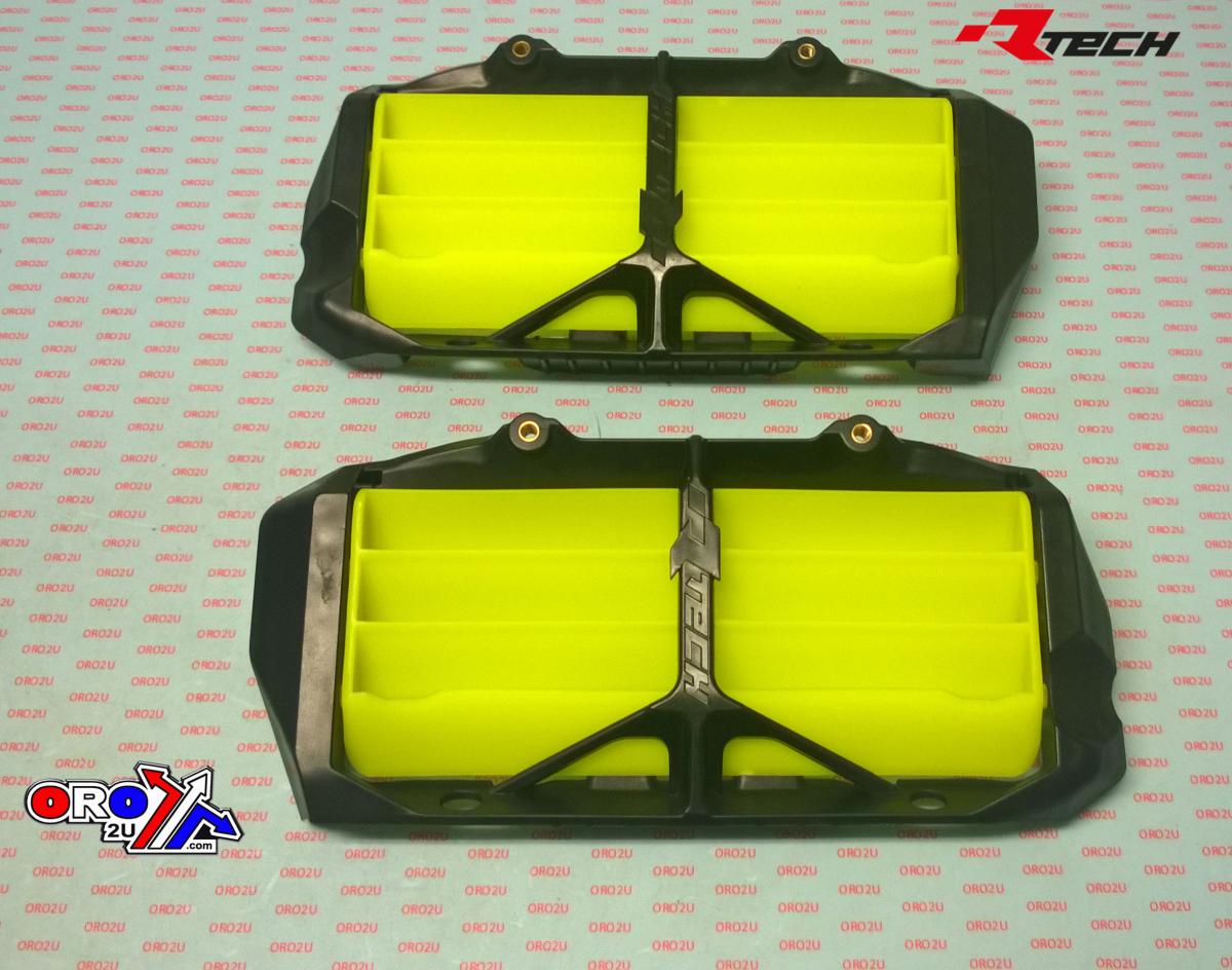 RAD LOUVERS 2019-25 KTM SX/SX-F, NEON YELLOW, RTECH R-GRKTMGF0019