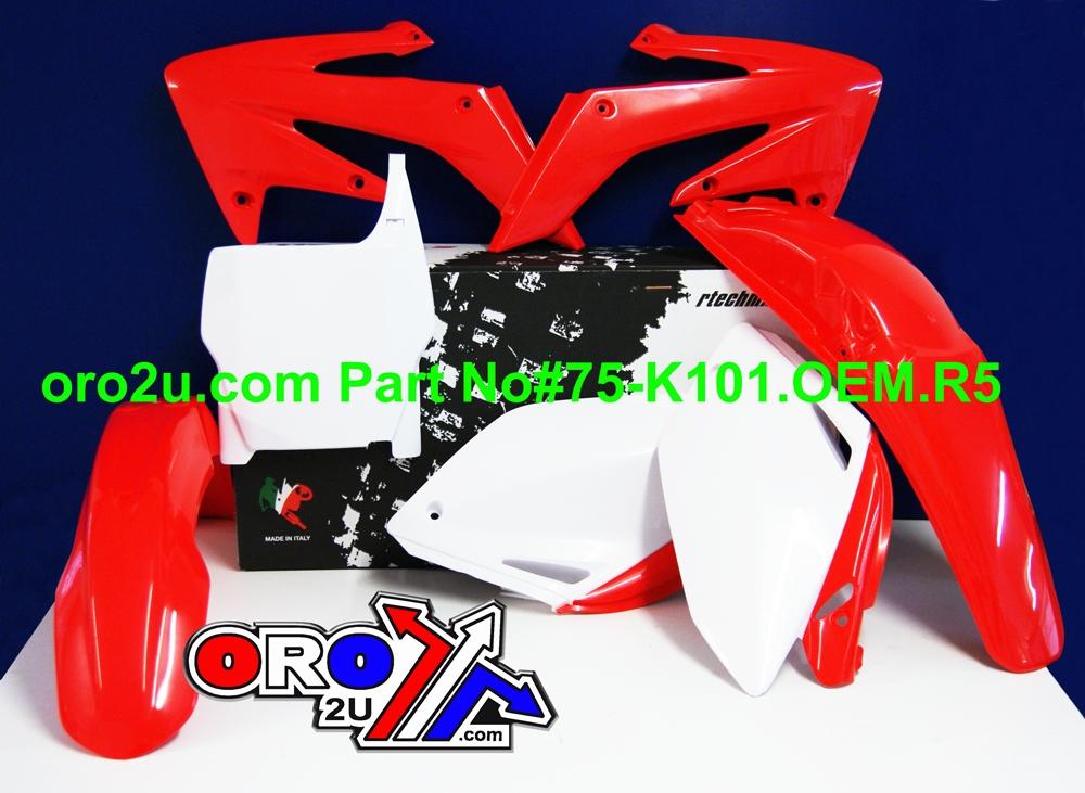 PLASTIC KIT/5 CRF250 04-05, RTECH R-KITCRF-OEM-507