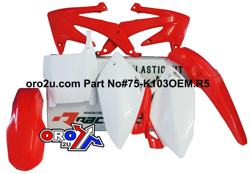PLASTIC KIT/5 CRF450 05-06, RTECH R-KITCRF-OEM-506