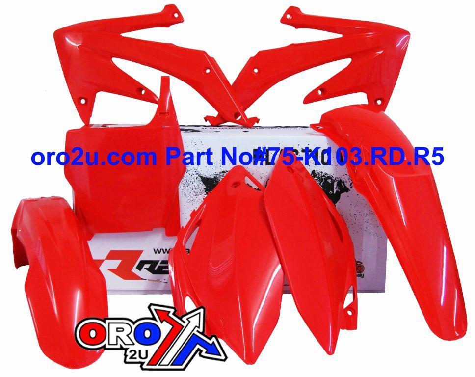 PLASTIC KIT/5 CRF450 05-06, RTECH R-KITCRF-RS0-506
