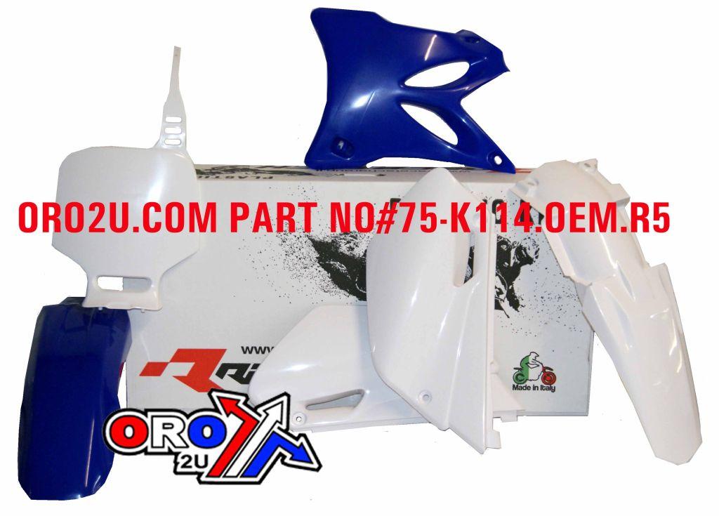 PLASTIC KIT/5 02-14 YZ85 OEM, RTECH R-KITYZ0-OEM-509
