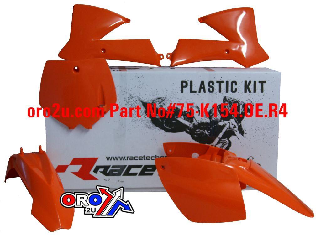 PLASTIC KIT/4 KTM65 02-08, RTECH R-KITKTM-AR0-506