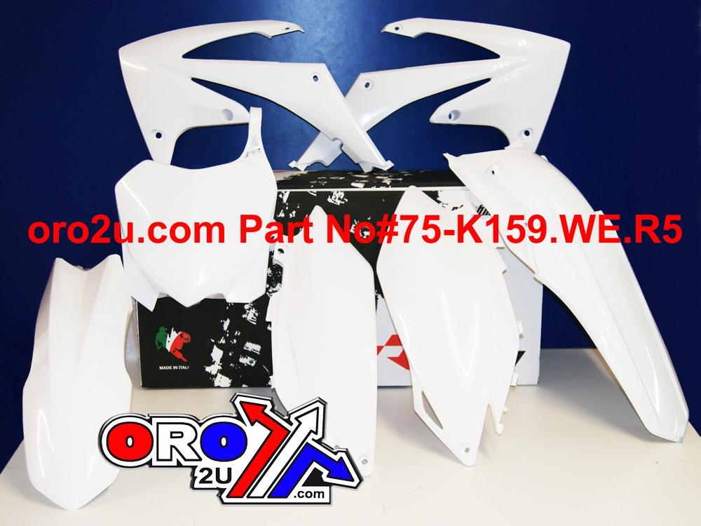 PLASTIC KIT/5 CRF25/450R 11-12, WHITE RTECH R-KITCRF-BN0-516