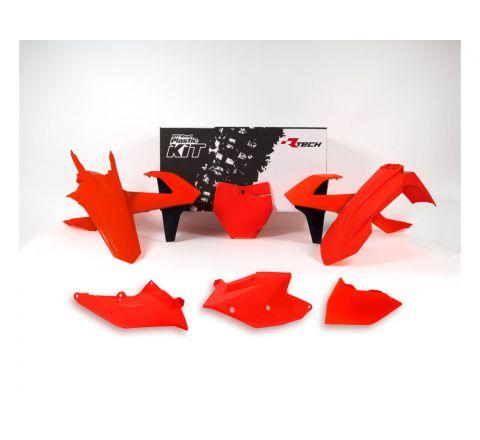 PLASTIC KIT/6 16-18 KTM SX/SXF, RTECH R-KITKTM-AN0-516, NEON ORANGE