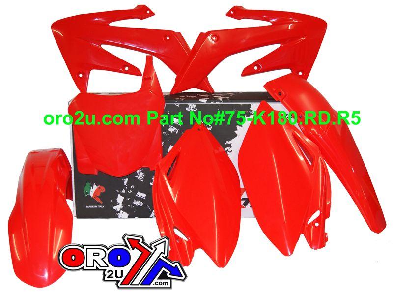 PLASTIC KIT 08-09 CRF250 RED, RTECH R-KITCRF-RS0-588