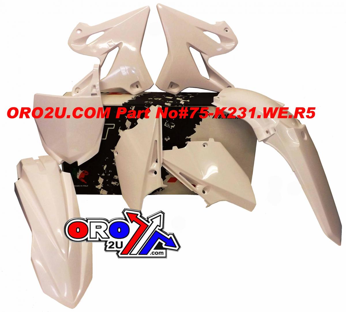 PLASTIC KIT/5 15-21 YZ125/250, WR-YZX 250 2016-2021, RTECH R-KITYZ0-BN0-515
