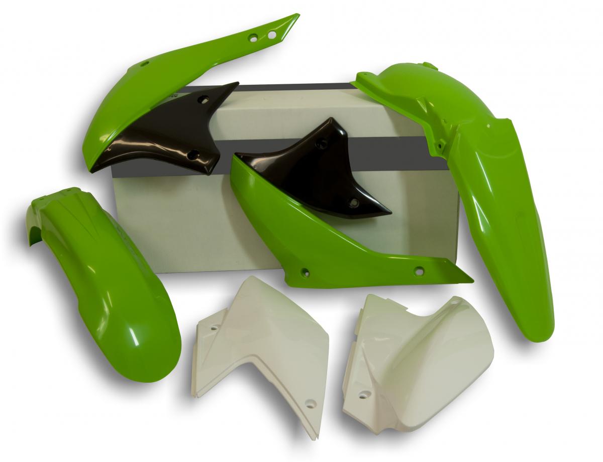 PLASTIC KIT 07-15 KLX450 OEM, RTECH R-KITKLX-OEM-497