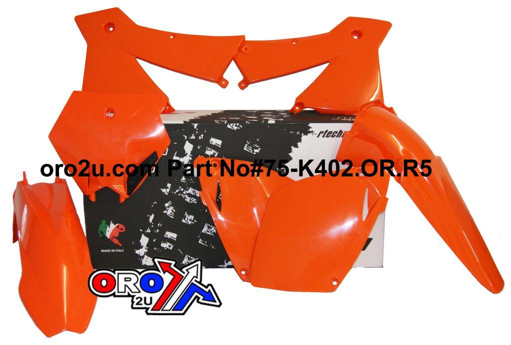 PLASTIC KIT/5 KTM 01-03, RTECH R-KITKTM-AR0-502