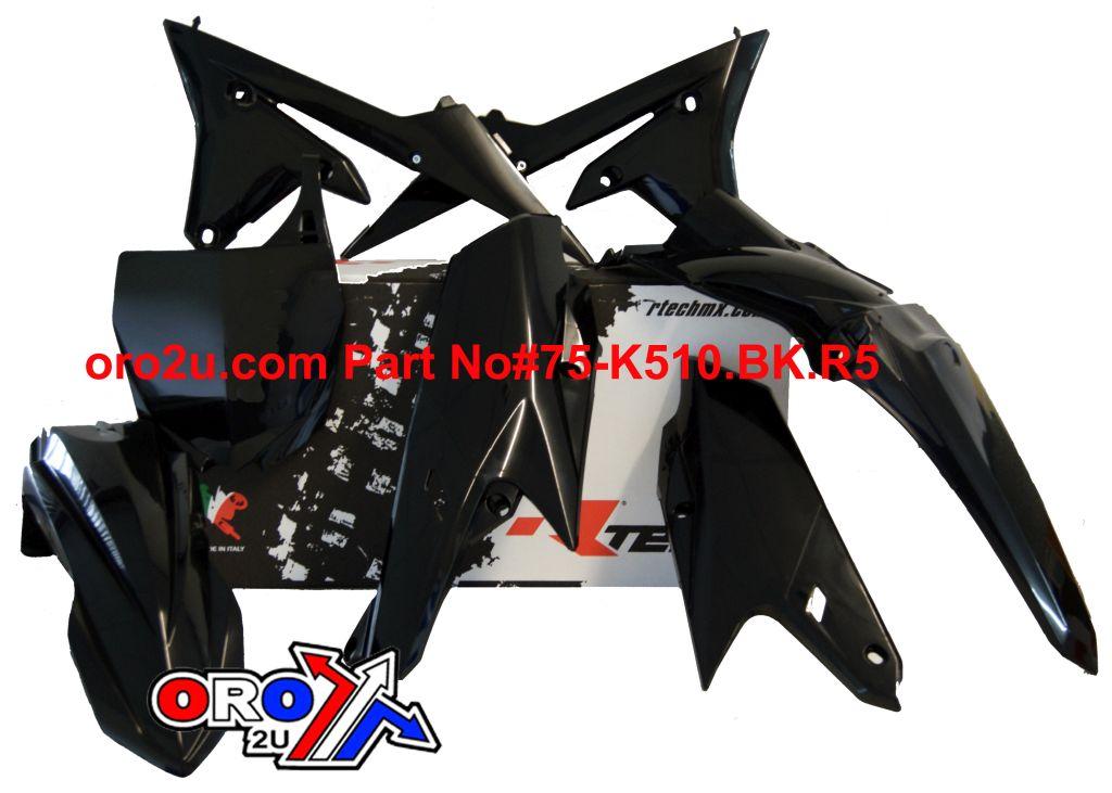 PLASTIC KIT/5 14-18 YZF, YZ-FX250 15-18 YZ-FX450 16-18, RTECH R-KITYZF-NR0-514