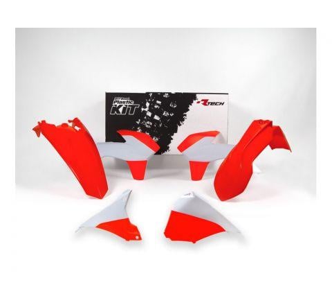 PLASTIC KIT KTM EXC 14-16, RTECH R-KITKTM-AN0-415, NEON ORANGE VENTED FRONT FENDE