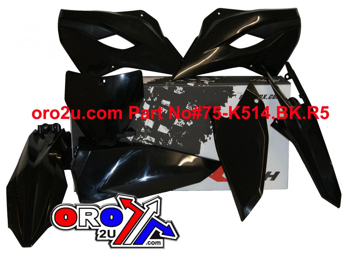 PLASTIC KIT5 14-15 HUSKY TC/FC, BLACK RTECH R-KITHSQ-NR0-508
