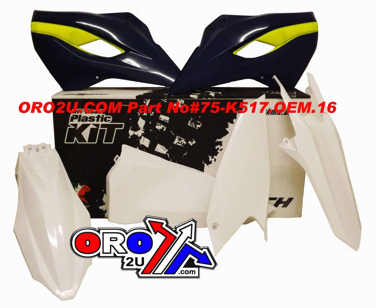 PLASTIC KIT4 15-16 HUSKY TE/FE, OEM 16 RTECH R-KITHSQ-OEM-416