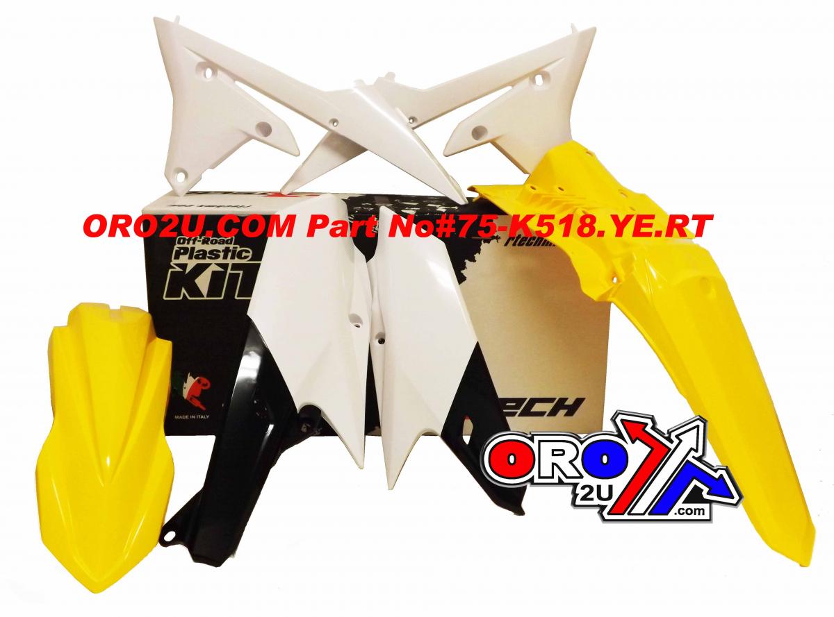 PLASTIC KIT/4 WRF250 / WRF450 15-19, RTECH R-KITWRF-GY0-415