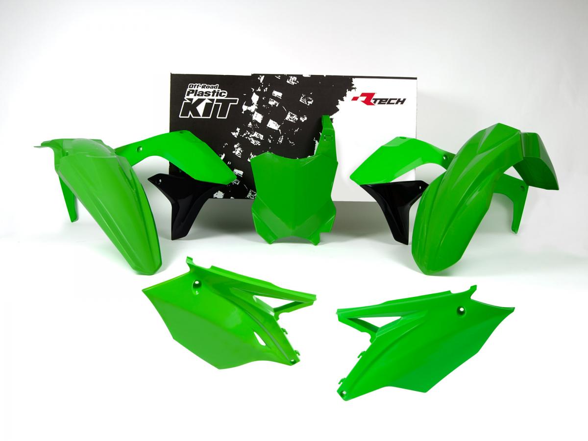 PLASTIC KIT/5 16-18 KX450F GREEN, RTECH R-KITKXF-VE0-517