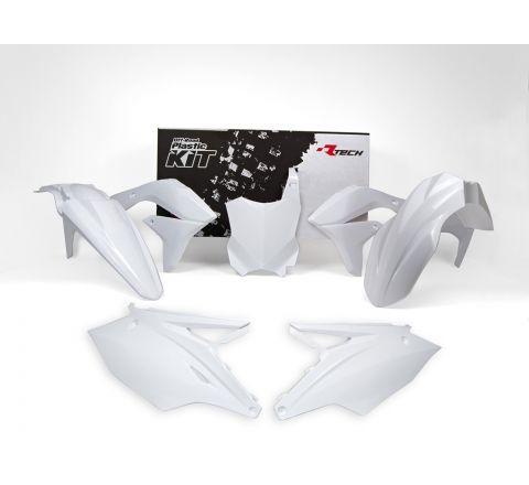PLASTIC KIT/5 16-18 KX450F WHITE, RTECH R-KITKXF-BN0-517