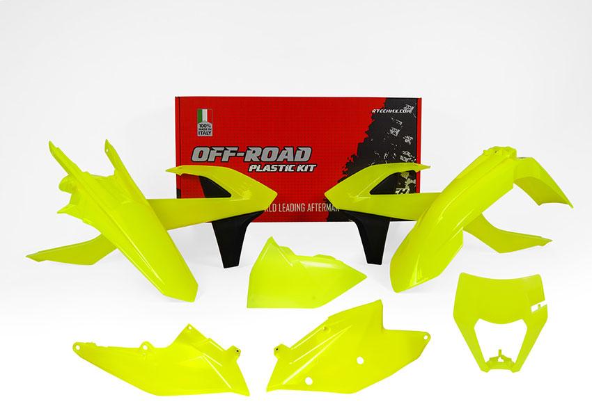 PLASTIC KIT/6 17-19 EXC/EXC-F, NEON YELLOW ENDURO KIT, R-KITKTM-GF0-517