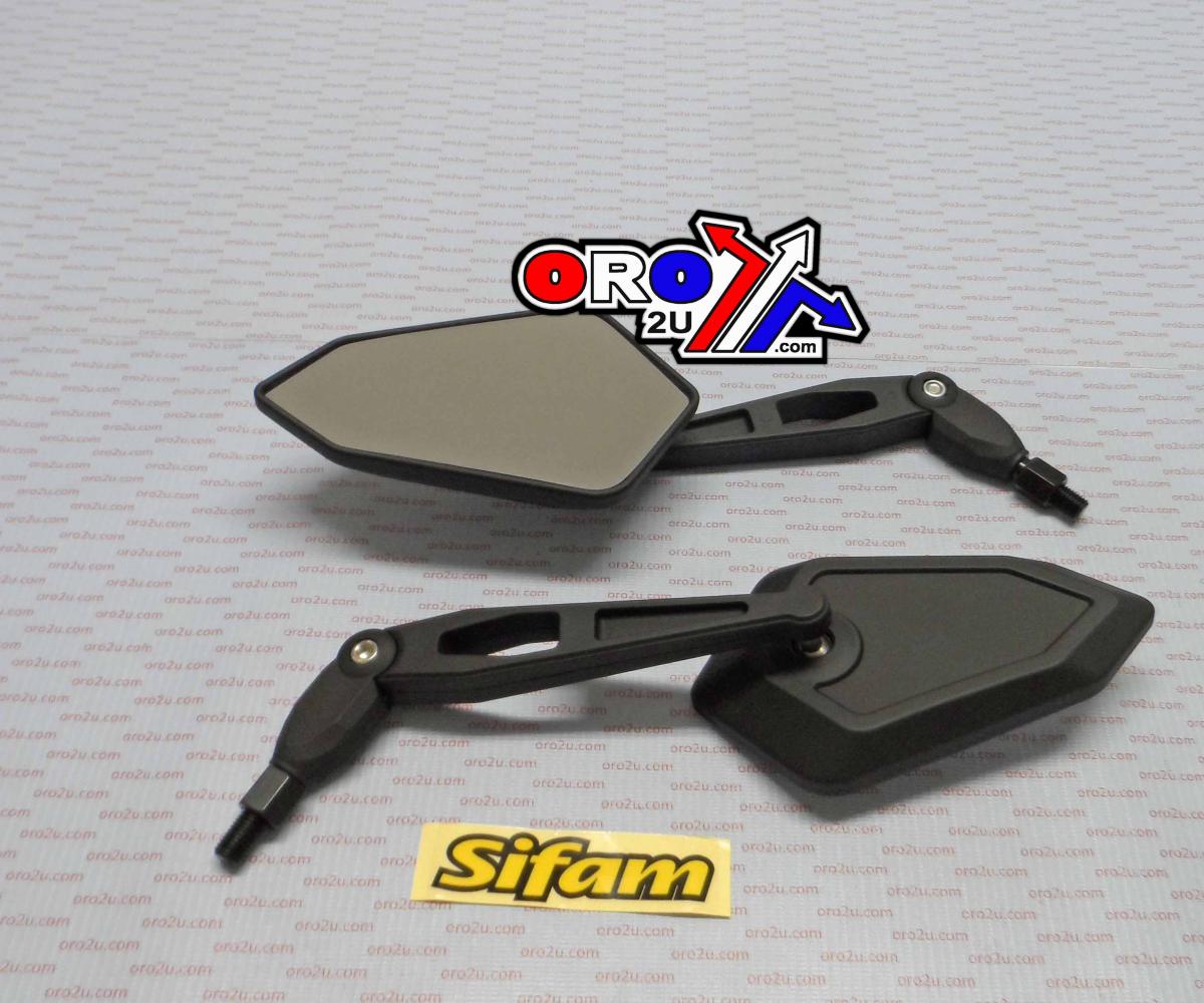 MIRROR UNIVERSAL PAIR BLACK, ROAD, SIFAM MIR9119