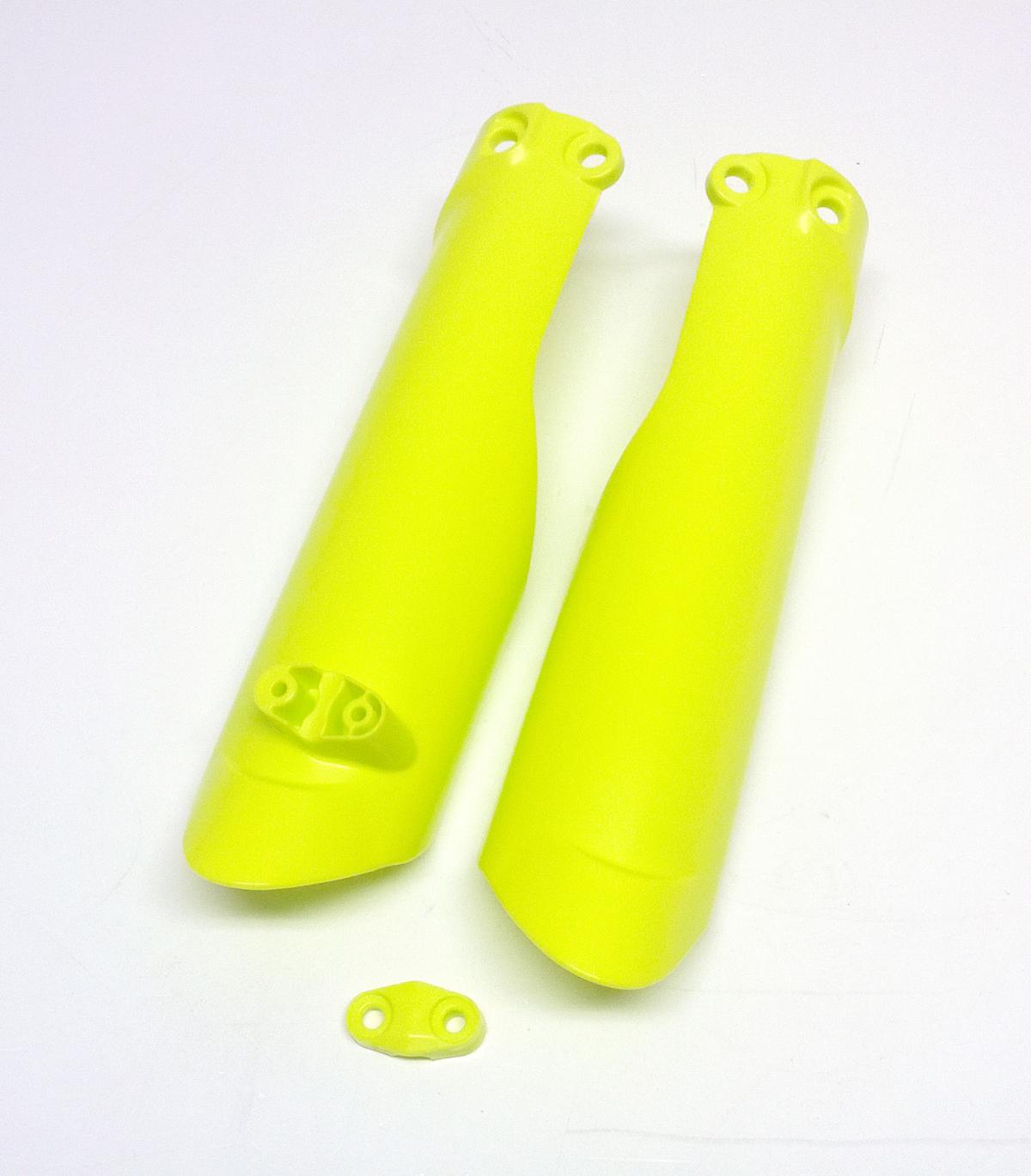 LOWER FORK GUARDS 19-25 KTM SX65, TC65 19-25, YELLOW, RTECH R-PSKTMGQ1965