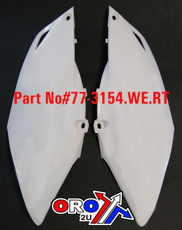 SIDEPANELS 13-16 CRF450 WHITE, RTECH R-FICRFBN0013