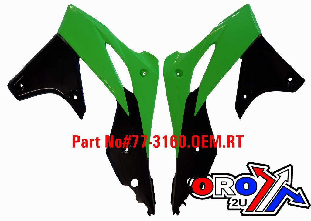 RAD SCOOPS 13-16 KX250F OEM, GREEN/BLACK R-CVKXFVENR13