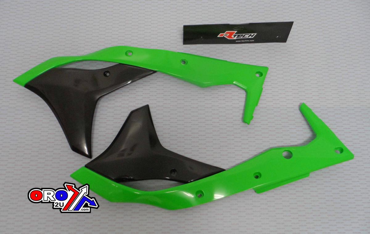 RAD SCOOPS 17-19 KX250F GREEN, RTECH R-CVKXFVENR17