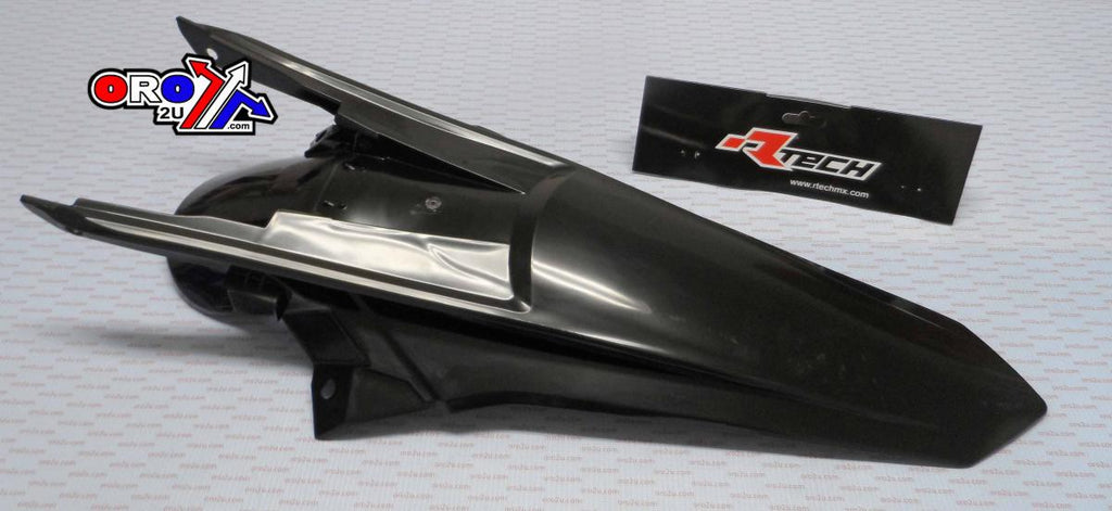 REAR FENDER 2017 EXC/EXC-F, RTECH R-PPKTMNR0017 BLACK