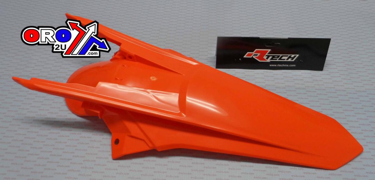 REAR FENDER 2017 EXC/EXC-F, RTECH R-PPKTMAR0017 ORANGE