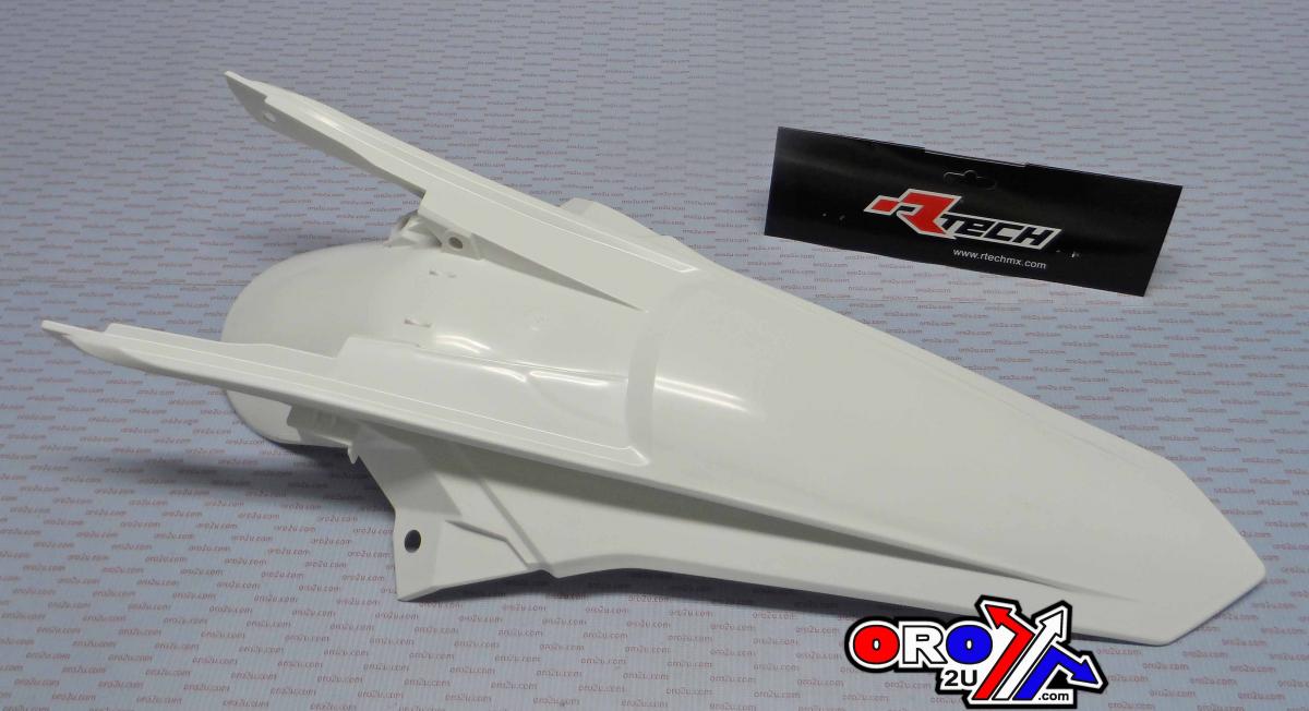 REAR FENDER 2017 EXC/EXC-F, RTECH R-PPKTMBN0017 WHITE