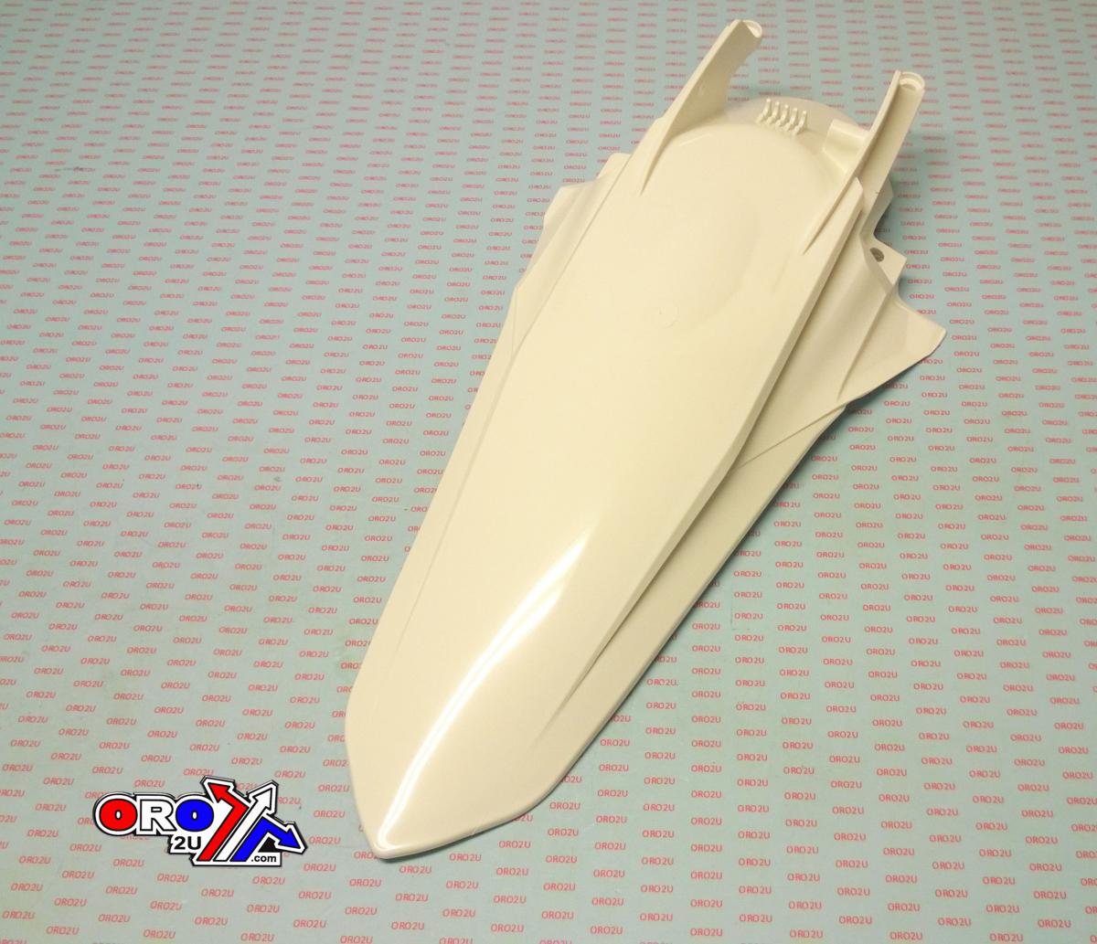 REAR FENDER WHITE 2019-22 SX/SXF/XC/XC-F, RTECH R-PPKTMBN0019